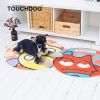 Touchdog Cartoon Crabby Tooth Monster Rounded Cat and Dog Mat