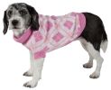 Argyle Style Ribbed Fashion Pet Sweater