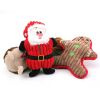 Christmas pet chew toy Pet plush voice toy Christmas molar bite-resistant cute cartoon dog toy